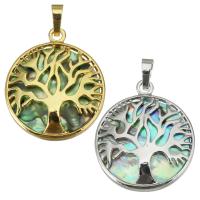 Brass Jewelry Pendants, Round, plated, fashion jewelry & DIY & for woman Approx 