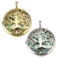 Brass Jewelry Pendants, Round, plated, fashion jewelry & DIY & for woman Approx 4.5mm 