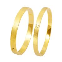 Brass Bangle, real gold plated & for woman, Inner Approx 60mm 