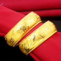 Brass Bangle, real gold plated, for woman, 20mm, Inner Approx 60mm 