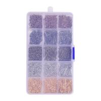 DIY Jewelry Finding Kit, Zinc Alloy, with Plastic Box, Rectangle, plated 