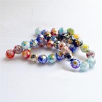 Millefiori Scheibe Lampwork Perlen, Millefiori Lampwork, DIY & verschiedene Größen vorhanden, gemischte Farben, verkauft von Strang