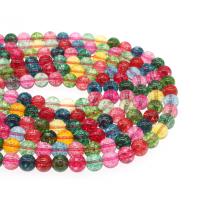 Natural Tourmaline Beads, Round, DIY multi-colored 