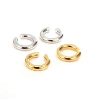 Stainless Steel Clip Earrings, Donut, plated, fashion jewelry 15.3*4.6mm 
