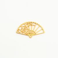 Zinc Alloy Jewelry Pendants, Fan, gold color plated, Unisex 