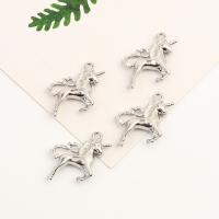 Zinc Alloy Jewelry Pendants, Unicorn, platinum color plated, Unisex 