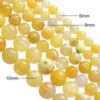 Natural Fire Agate Beads, fashion jewelry & DIY yellow 