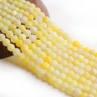 Natural Effloresce Agate Beads, fashion jewelry & DIY yellow 