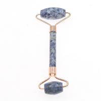 Massage Jewelry, Синий камень спекл, полированный, природный, голубой, 57*40*10*20*18*10mm, длина:144 мм, продается PC
