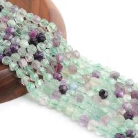 Fluorite Beads, Green Fluorite, Round, polished, DIY & faceted, mixed colors, 8mm Approx 1mm cm 