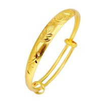 Brass Bangle, gold color plated, adjustable & for woman, 9mm, Inner Approx 59mm 