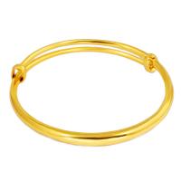 Латунный браслет, Латунь, плакирован золотом, регулируемый & Женский, 3.5mm, внутренний диаметр:Приблизительно 58mm, продается PC