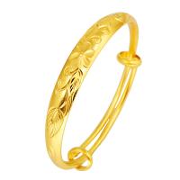 Brass Bangle, gold color plated, adjustable & for woman, 9mm, Inner Approx 59mm 
