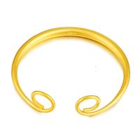 Brass Cuff Bangle, gold color plated, adjustable & for woman, 5mm, Inner Approx 60mm 
