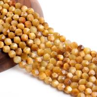Tiger Eye Beads, Rhombus, polished, DIY & faceted, yellow, 8mm Inch 