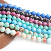 Mixed Gemstone Beads, Impression Jasper, Round, polished & DIY Inch 