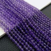 Perles améthystes Naturelles, améthyste, Rond, poli, DIY & normes différentes pour le choix, violet Vendu par sac