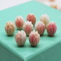 Natural Pink Shell Beads, Queen Conch Shell, Carved, DIY 