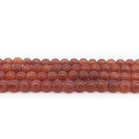Natural Red Agate Beads, Round, DIY red 