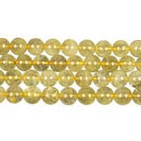 Rutilquarz Perlen, Kristall, rund, DIY & verschiedene Größen vorhanden, Topaz AB, verkauft von Strang