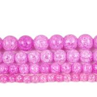 Perles quartz craquelé, cristal, Rond, DIY & normes différentes pour le choix, Rose d'eau Opale, Vendu par brin