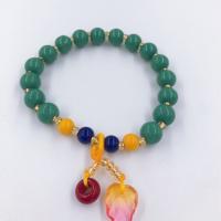 Bracelets Murano, chalumeau, beignet, différentes couleurs et motifs pour le choix & bijoux de mode, plus de couleurs à choisir, 8mm, Vendu par brin