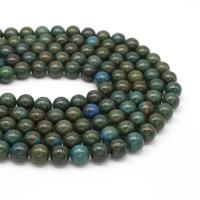 Einzelne Edelstein Perlen, Sugilith, rund, poliert, DIY & verschiedene Größen vorhanden, grün, Länge:38 cm, verkauft von Strang