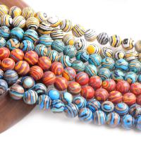 Natürliche Malachit Perlen, rund, poliert, unterschiedliche Farbe und Muster für die Wahl & DIY & verschiedene Größen vorhanden, keine, Länge:15 ZollInch, verkauft von Strang