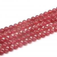 Strawberry Quartz Beads, Round, polished, DIY blue 