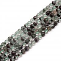 Phantom Quarz Perlen, Grüner Phantomquarz, rund, poliert, DIY & verschiedene Größen vorhanden, verkauft von Strang