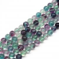 Fluorite Beads, Colorful Fluorite, Round, polished, DIY blue 