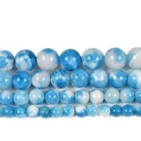Persian Jade Beads, Round, DIY blue 