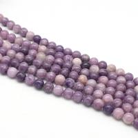 piedra púrpura Abalorio, Esférico, pulido, Bricolaje & diverso tamaño para la opción, Púrpura, longitud:38 cm, Vendido por Sarta