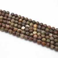 Natural Ocean Agate Beads, Round, polished, DIY mixed colors cm 