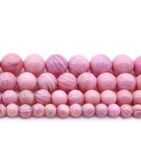 Natural Pink Shell Beads, Round, polished, DIY pink 