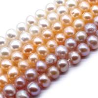 Round Cultured Freshwater Pearl Beads, polished, DIY 