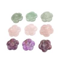 Mixed Gemstone Beads, Flower, polished & DIY 24mm Approx 1mm 