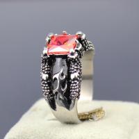 Anillos de Acero Inoxidable, gemas de cristal, Joyería & diverso tamaño para la opción & para hombre, más colores para la opción, 12x8mm, Vendido por UD