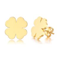 Stainless Steel Stud Earring, fashion jewelry & for woman, gold, 11mm 