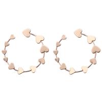 Zinc Alloy Stud Earring, plated, fashion jewelry, gold 