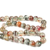 Perles en Quartz de fantôme, quartz fantôme, Rond, DIY & normes différentes pour le choix, multicolore, Vendu par brin