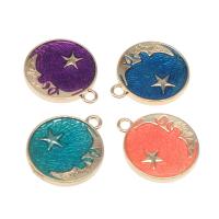 Zinc Alloy Jewelry Pendants, Round, plated & DIY 27*23*2mm Approx 3mm 