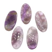 Amethyst Pendant February Birthstone , Ellipse, polished, DIY, purple, 31*15*3mm 