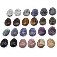 Joyas de piedras preciosas colgante, elipse, pulido, Bricolaje, más colores para la opción, 28*23*11mm, Vendido por UD