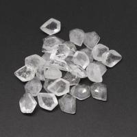 Cabochon cristal naturel, quartz clair, Losange, poli, DIY, transparent, 11*8*4mm, Vendu par PC