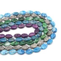 Mixed Gemstone Beads, Agate, Flat Oval, polished & DIY 