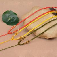 Collar de cuerda, Hilo de Taiwán, Ajustable, más colores para la opción, 2mm, longitud:aproximado 23.62 Inch, Vendido por Sarta