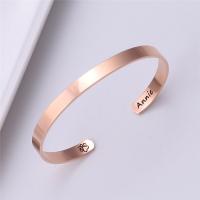 Stainless Steel Cuff Bangle, plated, for woman 6mm, Inner Approx 64mm 