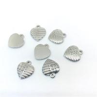 Кулон Сердце из Нержавеющей стали, Нержавеющая сталь 304, DIY, оригинальный цвет продается PC