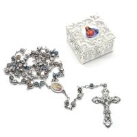 Четки Ожерелье, Латунь, Kресты, ювелирные изделия моды & Мужская, Много цветов для выбора, 5.5*3.4cm,2*1.3cm,16.5cm,53.5cm, продается PC